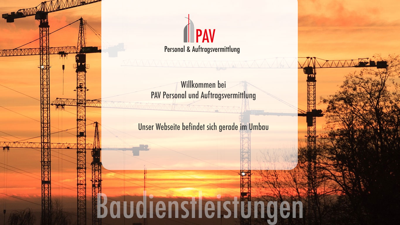 Die Website befindet sich im Umbau